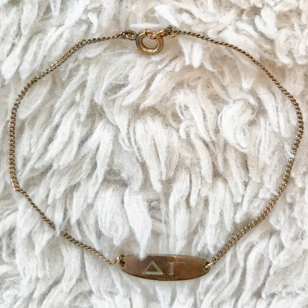 Delta Gamma Dainty Copper/Gold Tone Bracelet